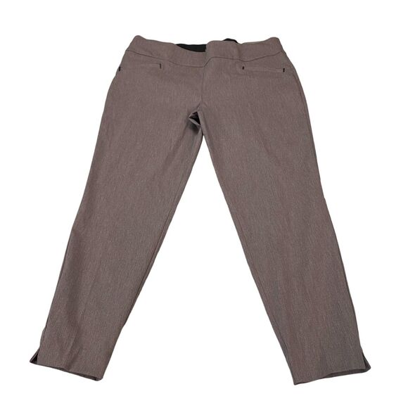 Maurices Ankle Pants Womens 2XL Brown Regular Fit Mid Rise Skinny Leg Pull-On - Picture 1 of 14